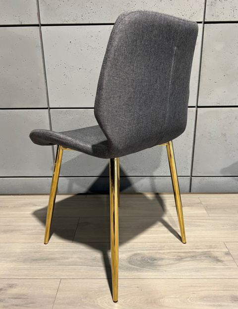 Krzesło tapicerowane SOPHIA FABRIC GREY GOLD Krzesło tapicerowane SOPHIA FABRIC GREY GOLD