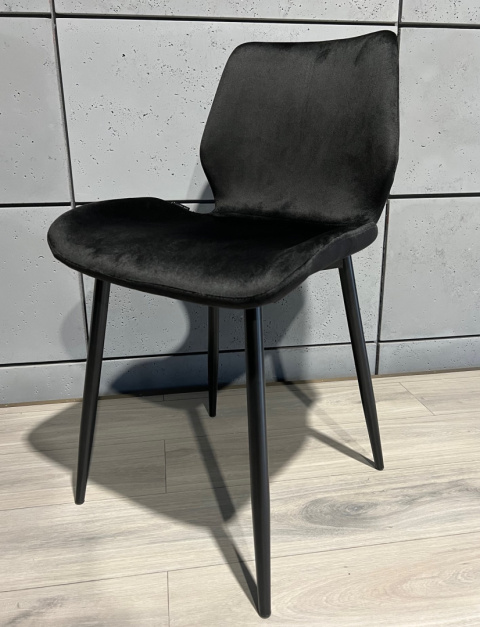 Krzesło tapicerowane SOPHIA VELVET BLACK SMOKE