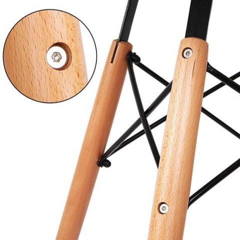 Stolik skandynawski kwadratowy CAPRI NERO 50 cm Stolik skandynawski kwadratowy CAPRI NERO 50 cm