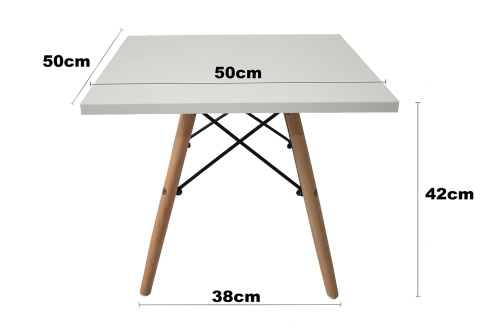 Stolik skandynawski kwadratowy CAPRI NERO 50 cm Stolik skandynawski kwadratowy CAPRI NERO 50 cm