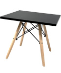 Stolik skandynawski kwadratowy CAPRI NERO 50 cm