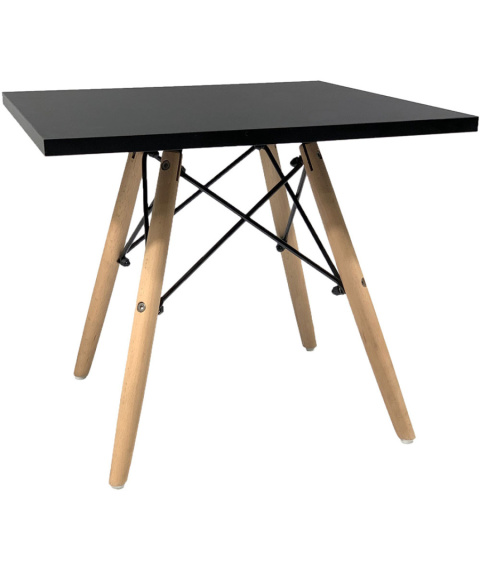 Stolik skandynawski kwadratowy CAPRI NERO 50 cm Stolik skandynawski kwadratowy CAPRI NERO 50 cm