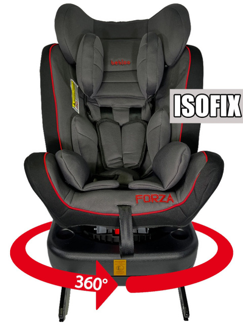 Fotelik samochodowy ISOFIX 360 FORZA RED 0-36 kg uniwersalny Fotelik samochodowy ISOFIX 360 FORZA RED 0-36 kg uniwersalny
