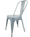 Krzesło metalowe loft CORSICA LIGHT GREY