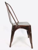 Krzesło metalowe loft metalowe loft CORSICA COPPER