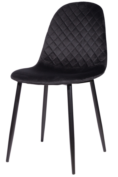 Krzesło tapicerowane CARO VELVET BLACK II GATUNEK Krzesło tapicerowane CARO VELVET BLACK II GATUNEK