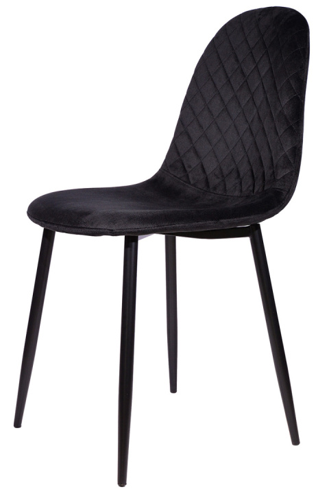 Krzesło tapicerowane CARO VELVET BLACK II GATUNEK Krzesło tapicerowane CARO VELVET BLACK II GATUNEK