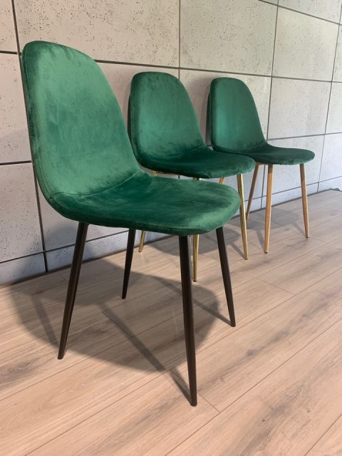 Krzesło tapicerowane GIULIA VELVET GREEN Krzesło tapicerowane GIULIA VELVET GREEN