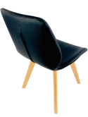 Krzesło tapicerowane SOPHIA PU BLACK - II GATUNEK