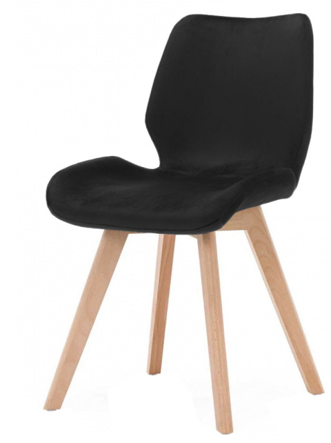 Krzesło tapicerowane SOPHIA VELVET BLACK II GATUNEK
