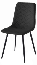 Krzesło tapicerowane SORANO VELVET BLACK