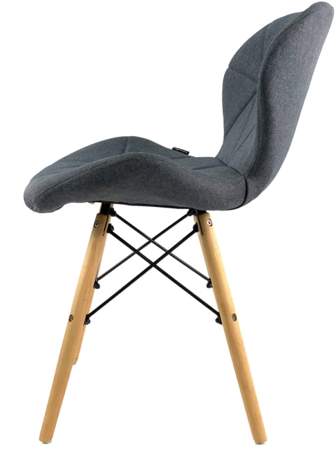Krzesło tapicerowane VASTO GREY FABRIC - II GATUNEK Krzesło tapicerowane VASTO GREY FABRIC - II GATUNEK