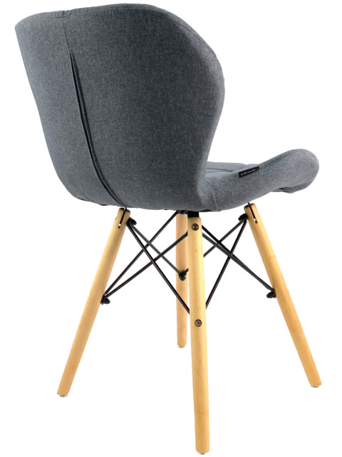 Krzesło tapicerowane VASTO GREY FABRIC - II GATUNEK Krzesło tapicerowane VASTO GREY FABRIC - II GATUNEK