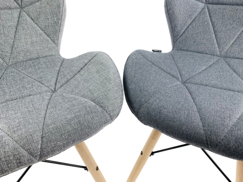 Krzesło tapicerowane VASTO GREY FABRIC - II GATUNEK Krzesło tapicerowane VASTO GREY FABRIC - II GATUNEK